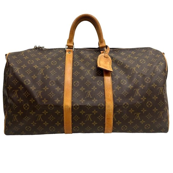 Louis Vuitton Handbags - Louis Vuitton Shoulder Boston Monogram Keepall Crossbody Brown Bag Bandouliere